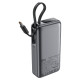 Зовнішній акумулятор ACEFAST M7 PD30W power bank with cable 10000mAh, Black