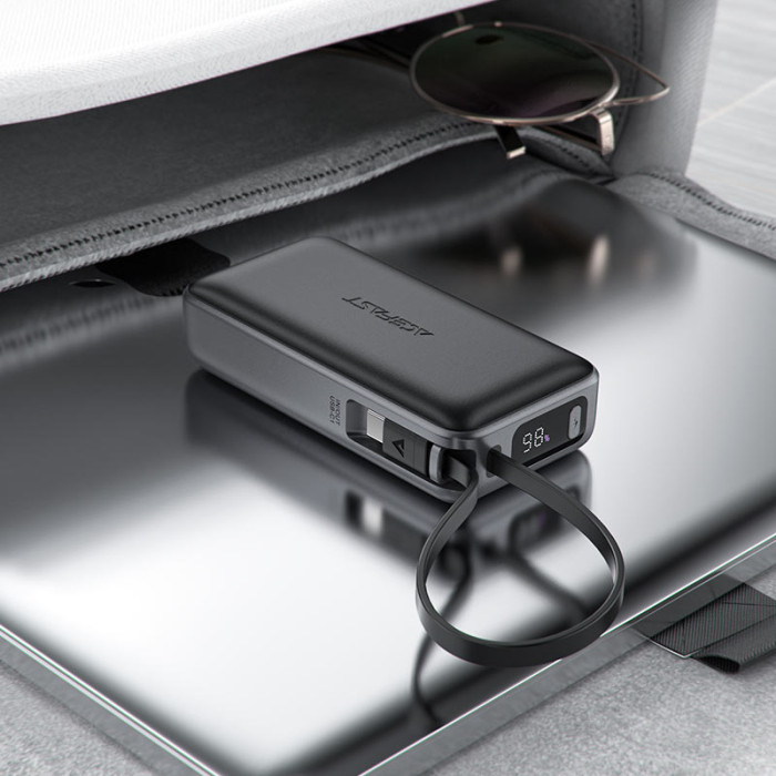 Зовнішній акумулятор ACEFAST M7 PD30W power bank with cable 10000mAh, Black