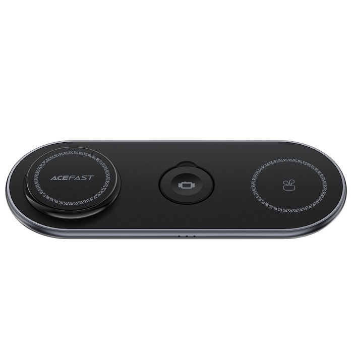 Бездротовий мультизарядний пристрій ACEFAST E19 Qi2 desktop 3-in-1 wireless charging holder Black
