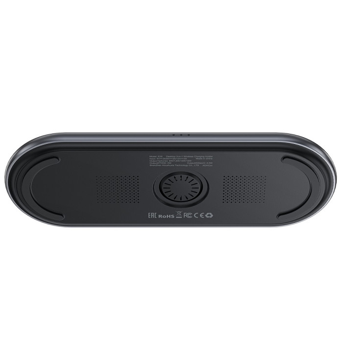 Бездротовий мультизарядний пристрій ACEFAST E19 Qi2 desktop 3-in-1 wireless charging holder Black