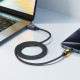 Кабель ACEFAST C21-04 USB-A на USB-C fantasy color series braided Charging data cable Чорний