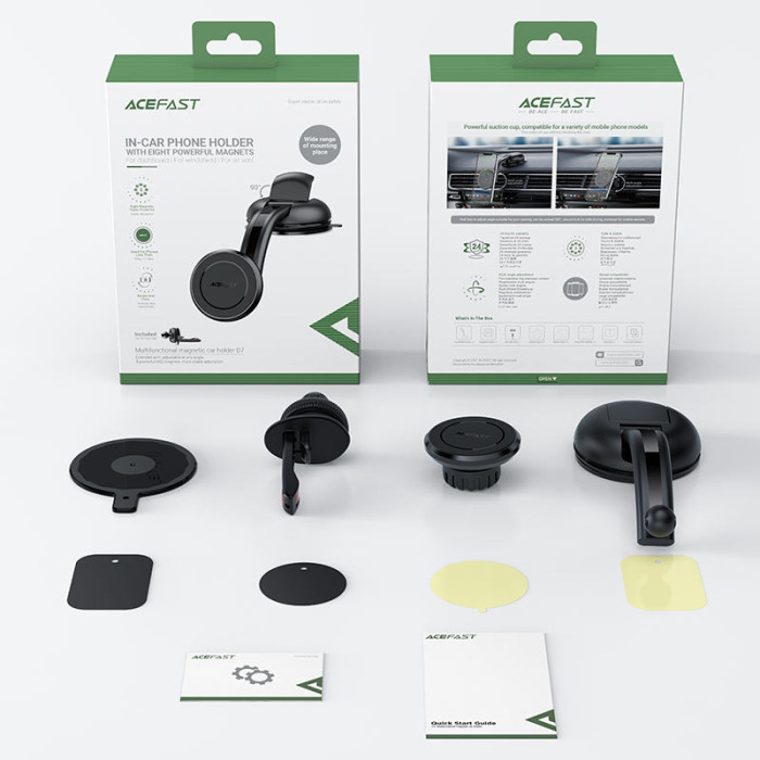 Автотримач для телефона ACEFAST D7 multifunctional magnetic car holder