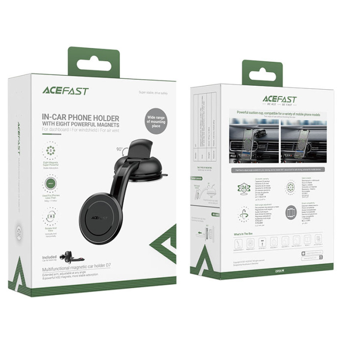 Автотримач для телефона ACEFAST D7 multifunctional magnetic car holder
