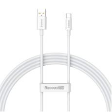Кабель Baseus Superior Series швидка зарядка Data Cable USB на Type-C 100W 1.5m Moon Білий