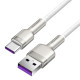 Кабель Baseus Cafule Series Metal Data Cable USB на Type-C 66W 1m Білий