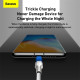 Кабель Baseus Cafule Series Metal Data Cable USB на Type-C 66W 1m Білий