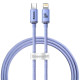 Кабель Baseus Crystal Shine Series швидка зарядка Data Cable Type-C на iPhone 20W 1.2m Purple