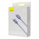 Кабель Baseus Crystal Shine Series швидка зарядка Data Cable Type-C на iPhone 20W 1.2m Purple