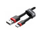 Кабель Baseus Cafule Cable USB For Type-C 3A 2 m Red/Black