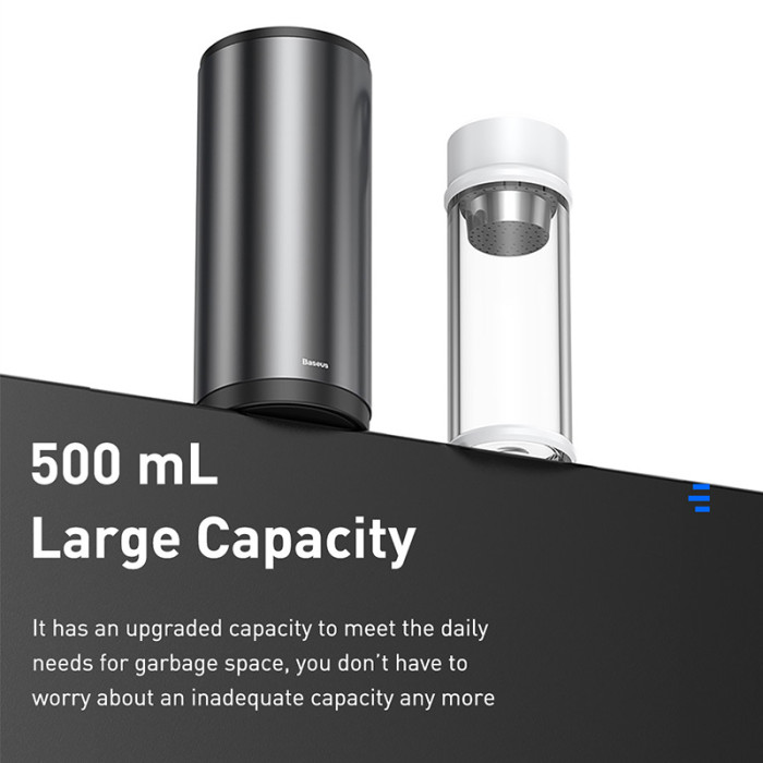 Автомобільний сміттєвий контейнер Baseus Gentleman Style Vehicle-mounted Trash Can（Bag1 roll/30）Dark gray