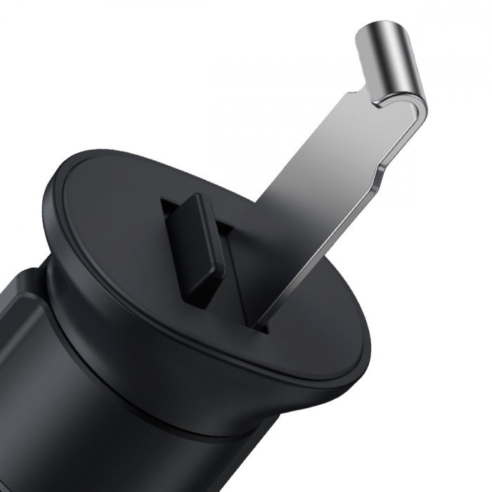 Автотримач для телефона Baseus Metal AgeⅡ Gravity Car Mount（Air Outlet Version）Чорний