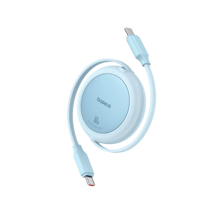 Кабель Baseus Free2Pull Mini Charging Cable USB-C на USB-C 60W 1m Galaxy Blue