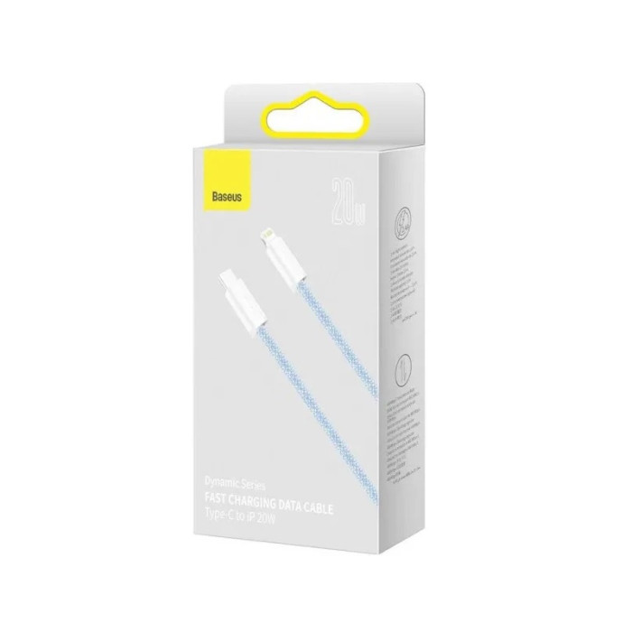 Кабель Baseus Dynamic Series швидка зарядка Data Cable Type-C на iPhone 20W 1m Blue