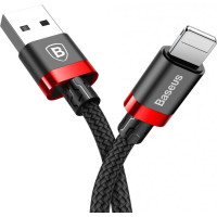 Кабель Baseus Cafule Cable USB For iPhone 2A 3m Red+Чорний