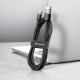 Кабель Baseus Cafule Cable USB For Type-C 3A 0.5m Gray+Black