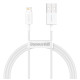 Кабель Baseus Superior Series USB to iP 2.4A 1m White