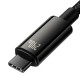 Кабель Baseus Tungsten Gold швидка зарядка Data Cable Type-C на Type-C 240W 2m Чорний