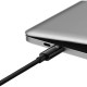 Кабель Baseus Tungsten Gold швидка зарядка Data Cable Type-C на Type-C 240W 2m Чорний
