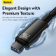 Кабель Baseus Tungsten Gold швидка зарядка Data Cable Type-C на Type-C 240W 2m Чорний