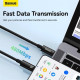 Кабель Baseus Tungsten Gold швидка зарядка Data Cable Type-C на Type-C 240W 2m Чорний