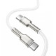 Кабель Baseus Cafule Series Metal Data Cable Type-C to Type-C 100W 1m White