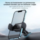 Автотримач для телефона Baseus Steel Cannon pro Solar Electric Car Mount Чорний