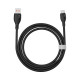 Кабель Baseus Pudding Series швидка зарядка Cable USB на Type-C 100W 2m Cluster Чорний