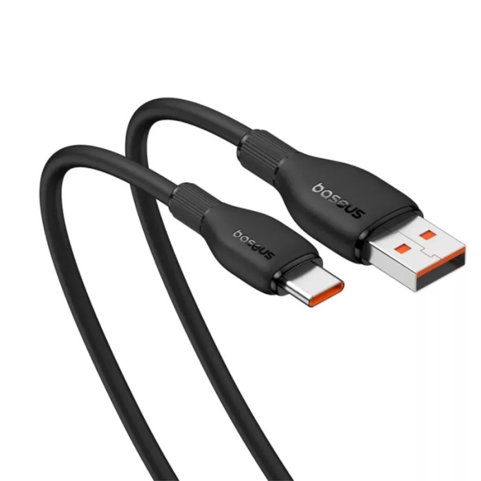 Кабель Baseus Pudding Series швидка зарядка Cable USB на Type-C 100W 2m Cluster Чорний