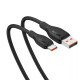 Кабель Baseus Pudding Series швидка зарядка Cable USB на Type-C 100W 2m Cluster Чорний
