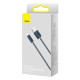 Кабель Baseus Dynamic Series Fast Charging Data Cable USB to iP 2.4A 1m Slate Gray