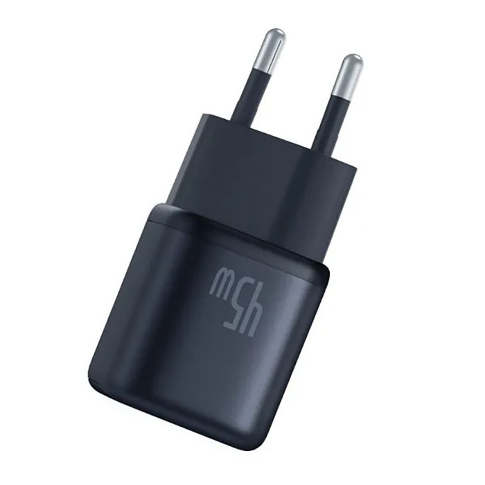 Мережевий зарядний пристрій Baseus PicoGo GaN Fast Charger 1C 45W EU Cosmic Black