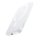 Зовнішній акумулятор Baseus Magnetic Mini Air Wireless Fast Charge Power Bank 6000mAh 20W Stellar White（With Simple Series Charging Cable Type-C to