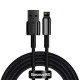 Кабель Baseus Tungsten Gold швидка зарядка Data Cable USB на iPhone 2.4A 2m Чорний
