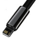 Кабель Baseus Tungsten Gold швидка зарядка Data Cable USB на iPhone 2.4A 2m Чорний