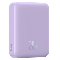 Зовнішній акумулятор Baseus Magnetic Mini Air Wireless Fast Charge Power Bank 6000mAh 20W Nebula Purple（With Simple Series Charging Cable Type-C to