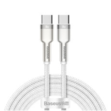 Кабель Baseus Cafule Series Metal Data Cable Type-C to Type-C 100W 2m White