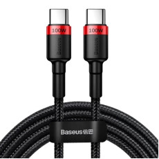 Кабель Baseus Cafule PD2.0 100W flash charging Type-C For Type-C cable (20V 5A)2m Red+Black