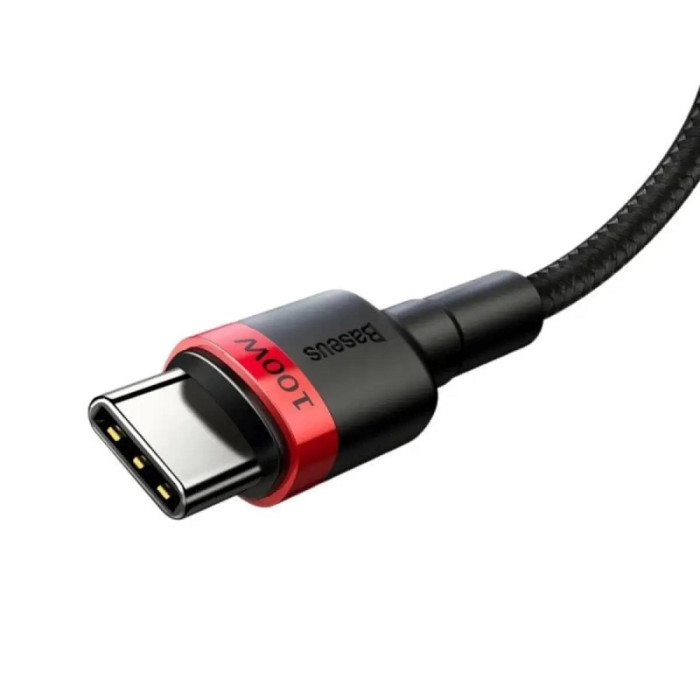 Кабель Baseus Cafule PD2.0 100W flash charging Type-C For Type-C cable2m Red+Чорний