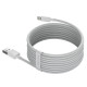 Кабель Baseus Simple Wisdom Data Cable Kit USB to iP 2.4A (2PCS/Set）1.5m White