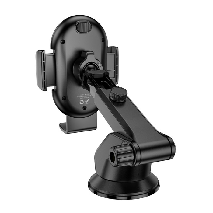 Автотримач для телефона BOROFONE BH134 Rio push-type car holder (center console) Black