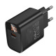 Мережевий зарядний пристрій BOROFONE BA97A Ilustre single-port PD30W charger with digital display (EU) Black