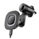 Автотримач для телефона з БЗП HOCO HW30 Crown magnetic wireless charging car holder (air outlet) Black Metal Gray