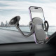 Автотримач для телефона HOCO H10 General car holder(windshield) Black