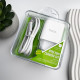 Мережевий зарядний пристрій з кабелем HOCO C76A Pro Majestic single port PD30W charger set (C to iP)(EU) White