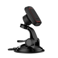 Автотримач для телефона HOCO CA28 Happy journey series suction cup magnetic car holder Black