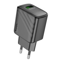 Мережевий зарядний пристрій HOCO CS21A Rich single port QC3.0 charger Black
