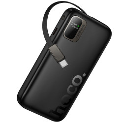 Зовнішній акумулятор HOCO Q51 Key PD20W power bank з telescopic cable(10000mAh) Чорний