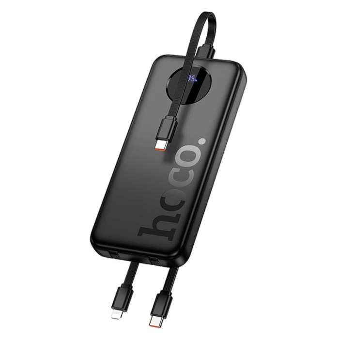 Зовнішній акумулятор HOCO J132 Sabio fully compatible power bank з 3 cables Чорний