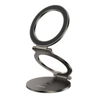 Автотримач для телефона HOCO H102 Whale magnetic ring holder(multi-scene) Сірий метал