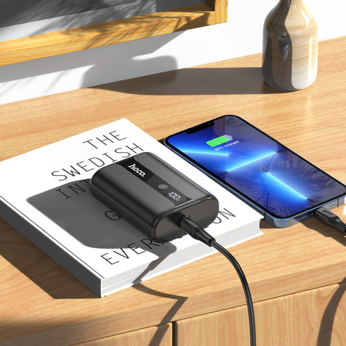 Зовнішній акумулятор HOCO Q3 Pro 22.5W+PD20W fully compatible power bank(10000mAh) Black